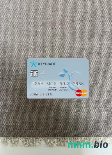 Belgium Keytrade bank wygląd zdjęcia mastercard skan PSD + zdjęcie
